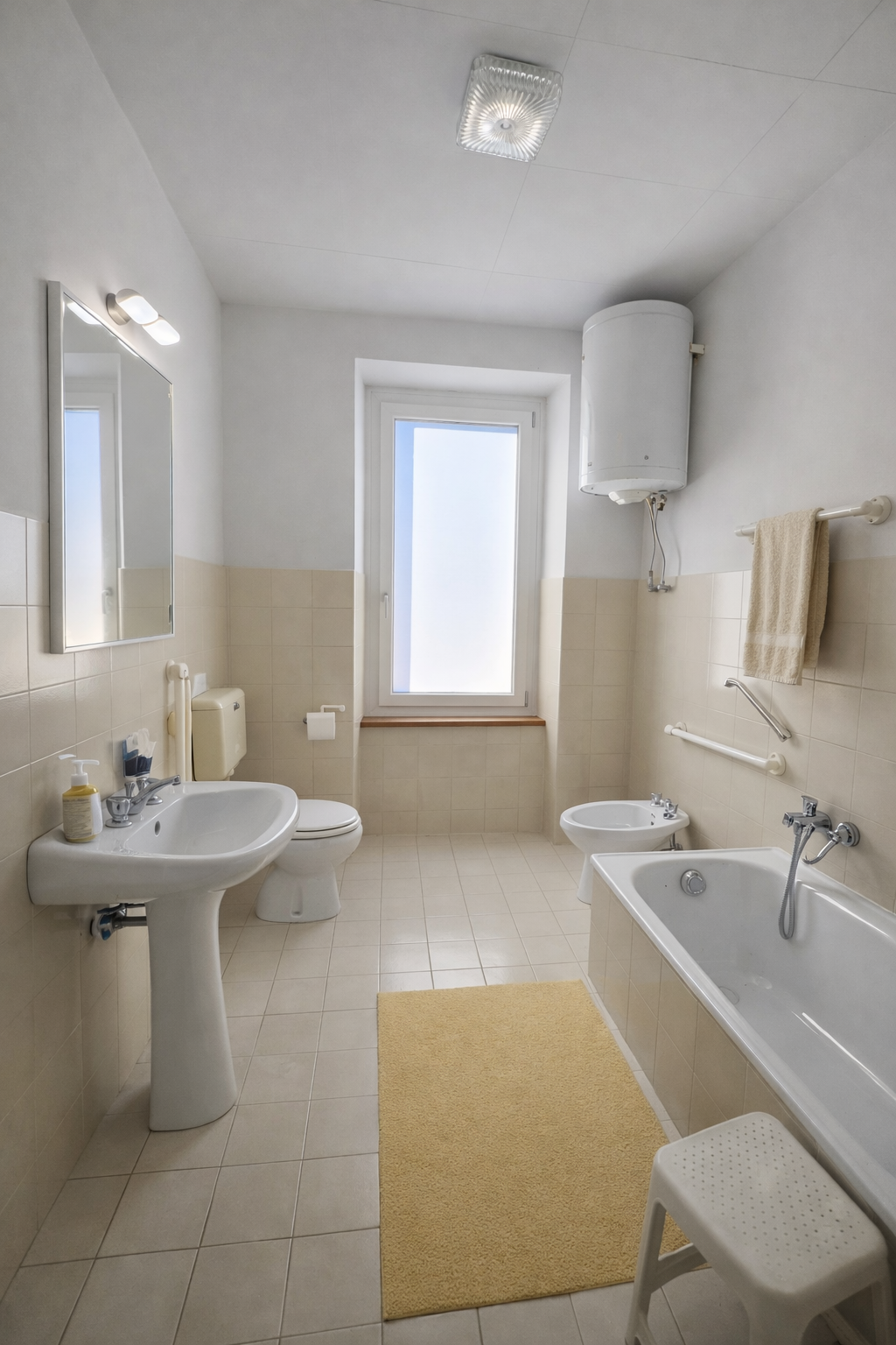 Bagno – render della visione futura con accessibilità e comfort